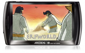 Mobile comic Erfworld on the Archos 5 Internet Tablet